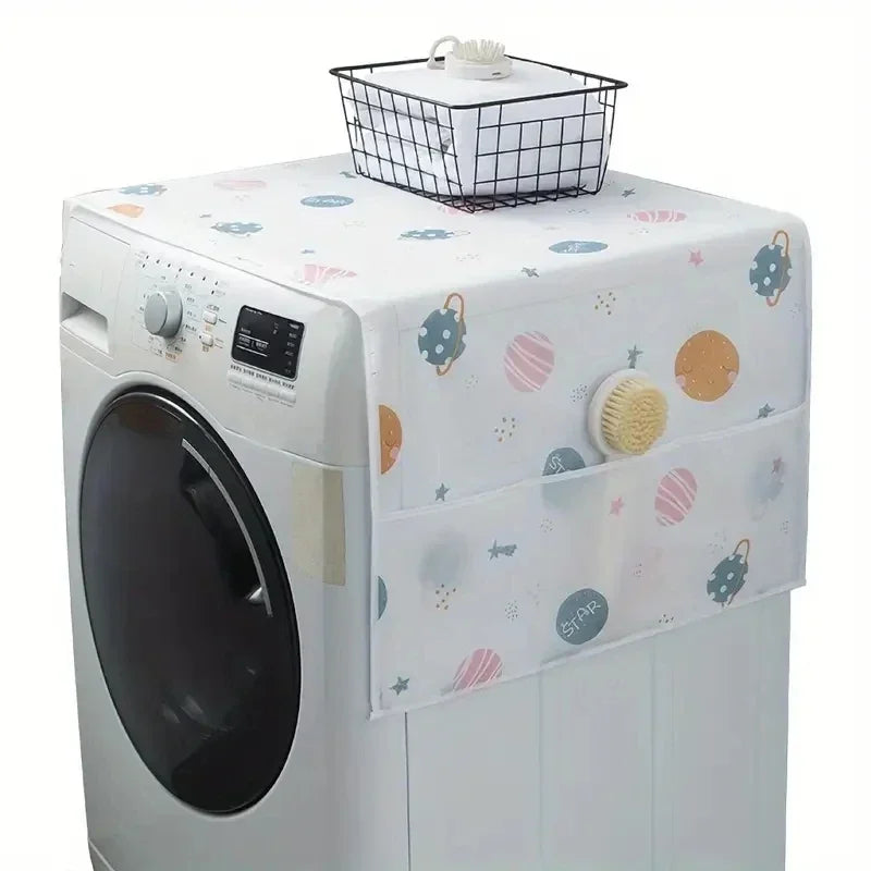 Refrigerator washing machine cover cloth dust cover oil proof household storage refrigerator cover cover towel