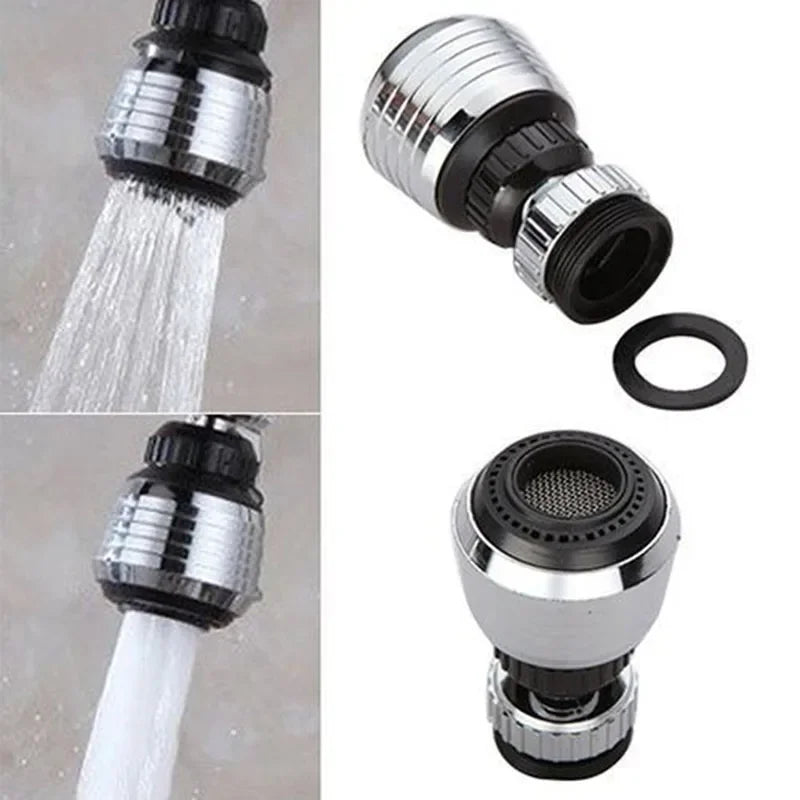 LazyFlow™ Faucet Extender — 360° Power Spray Tap Attachment