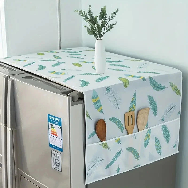 Refrigerator washing machine cover cloth dust cover oil proof household storage refrigerator cover cover towel