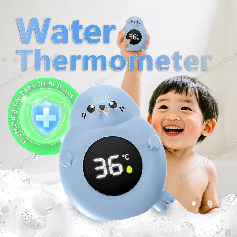 Floating Baby Bath Thermometer | Cute Cartoon LED Water Temp Sensor