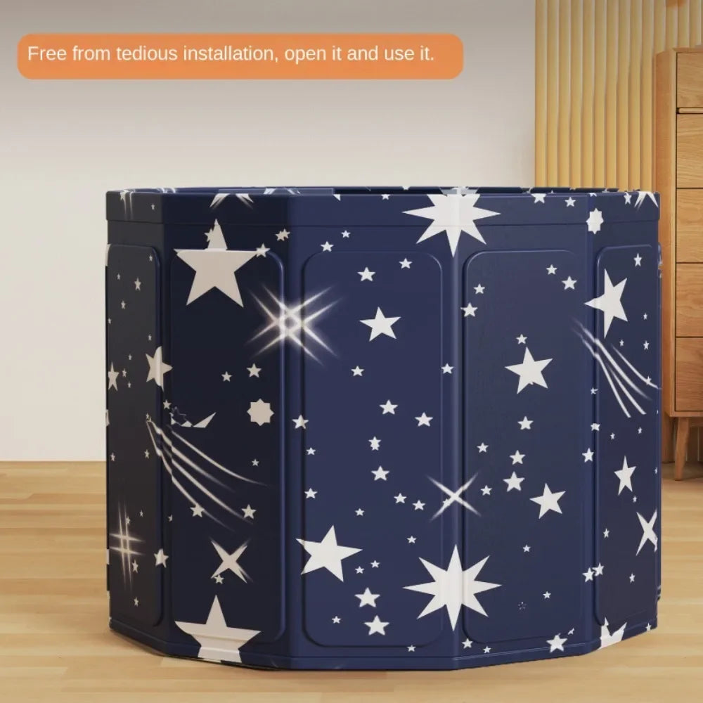 Folding Adult Bath Tub Household Thickened Insulated Bathtub Portable Round Enlarged Bathing Bucket Foldable Bathroom SPA Bucket