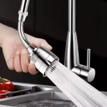 LazyFlow™ Faucet Extender — 360° Power Spray Tap Attachment