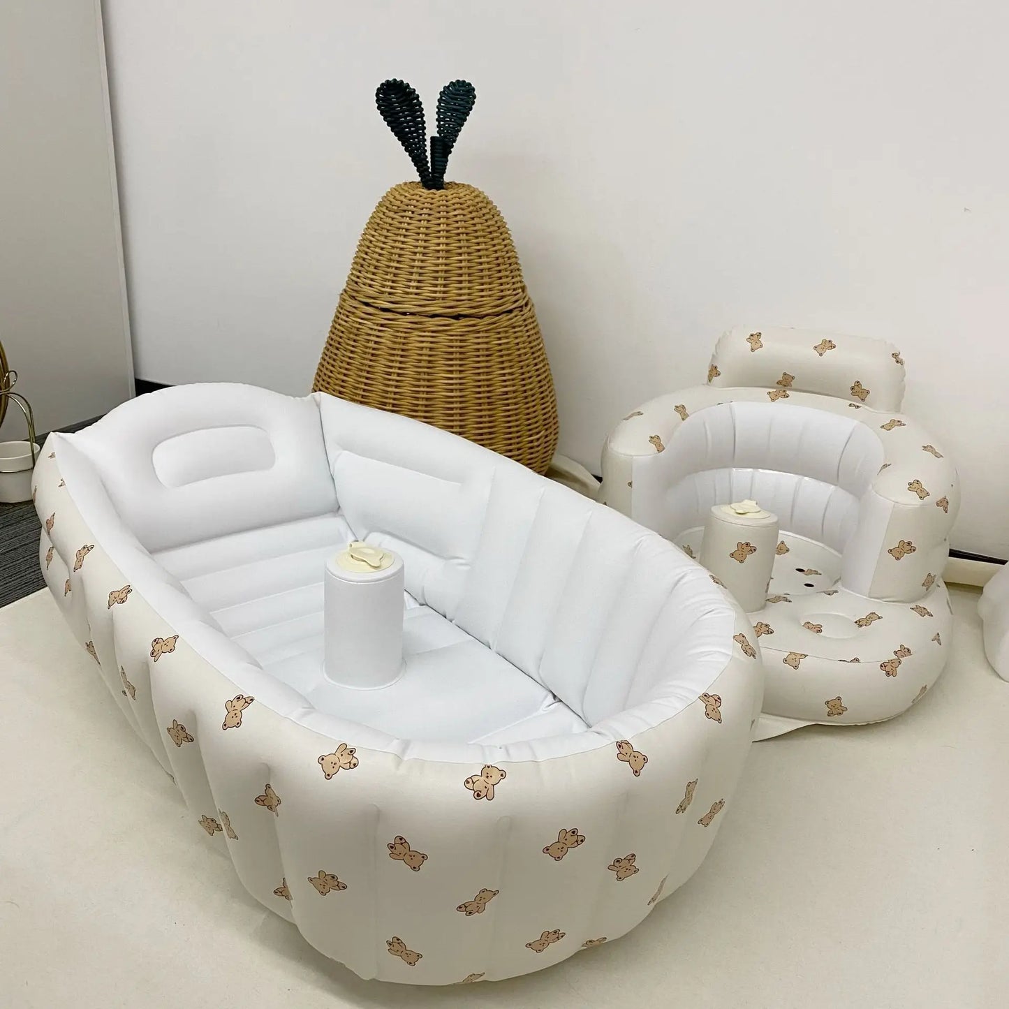 Inflatable Baby Bathtub & Splash Pool | Cute Animal Designs