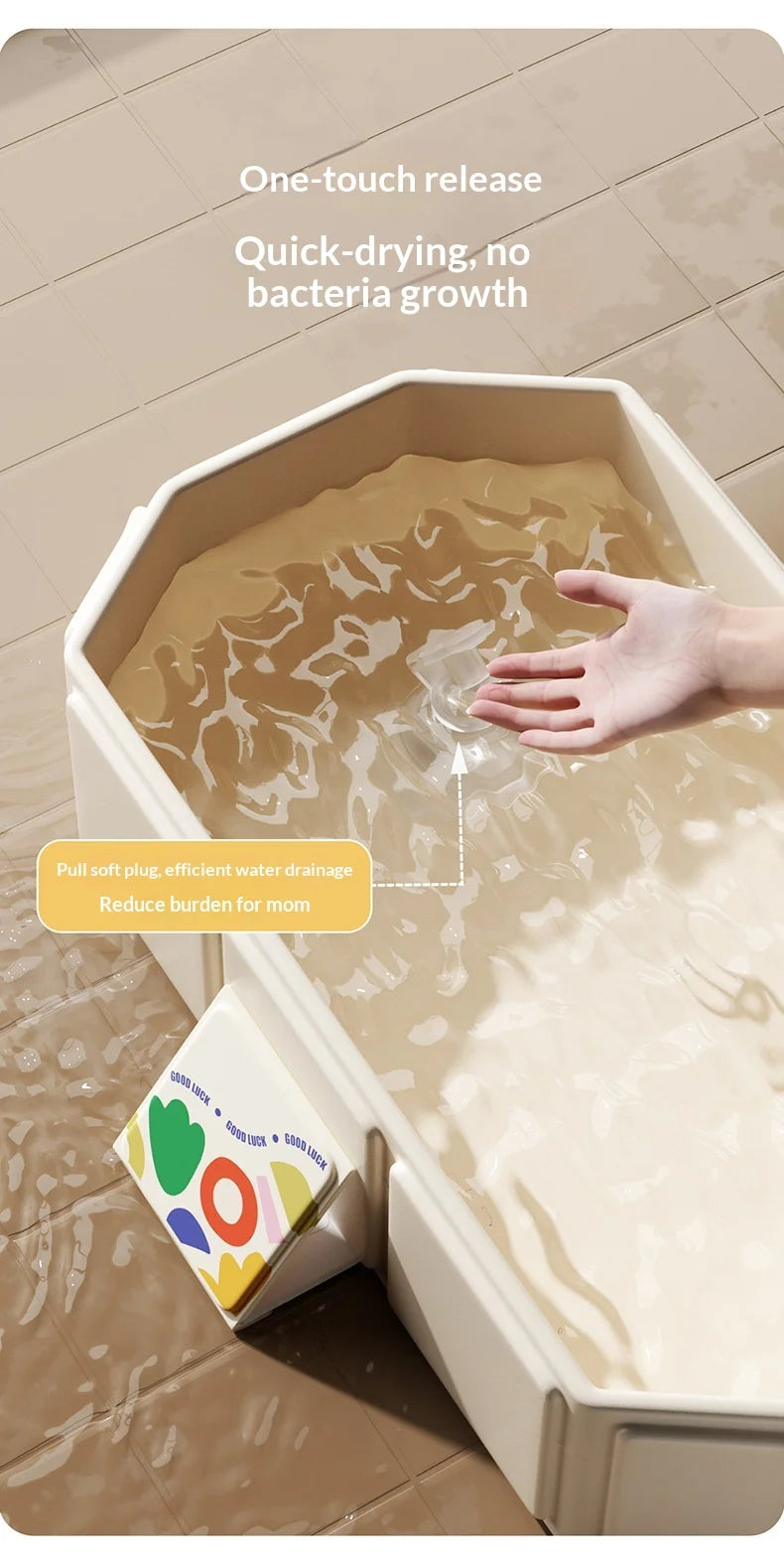 Foldable Baby Bathtub (0–5 Years) | Sit & Lie Down