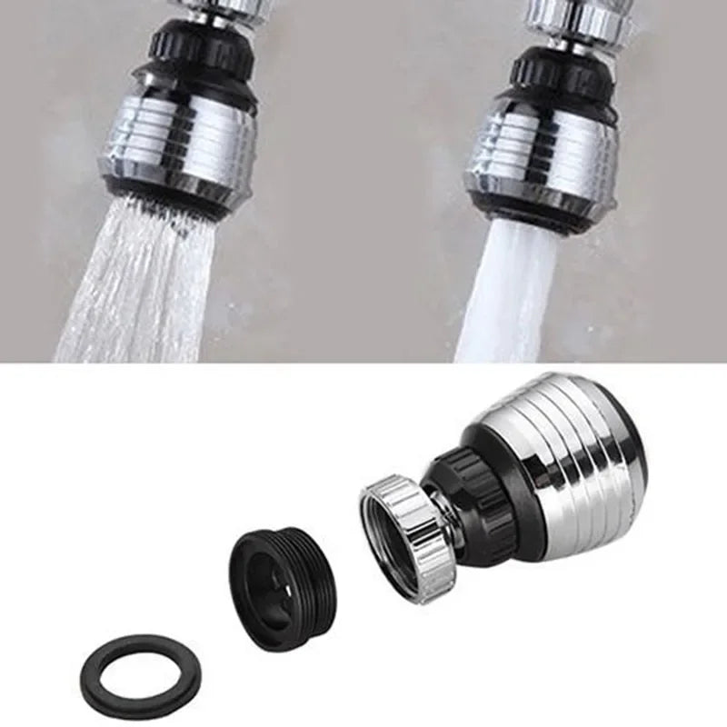 LazyFlow™ Faucet Extender — 360° Power Spray Tap Attachment
