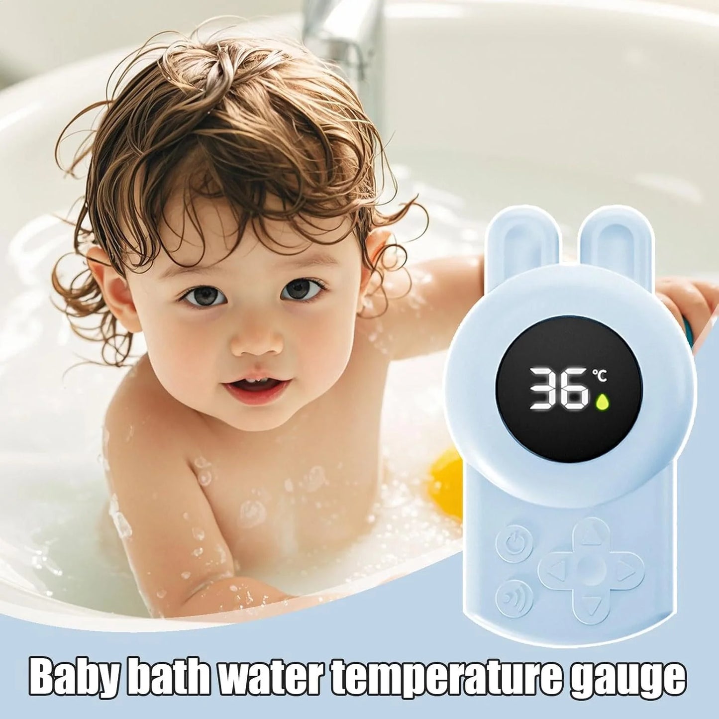Floating Baby Bath Thermometer | Cute Cartoon LED Water Temp Sensor
