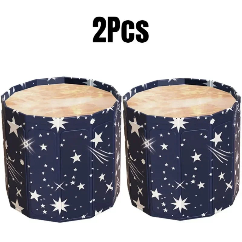 Folding Adult Bath Tub Household Thickened Insulated Bathtub Portable Round Enlarged Bathing Bucket Foldable Bathroom SPA Bucket