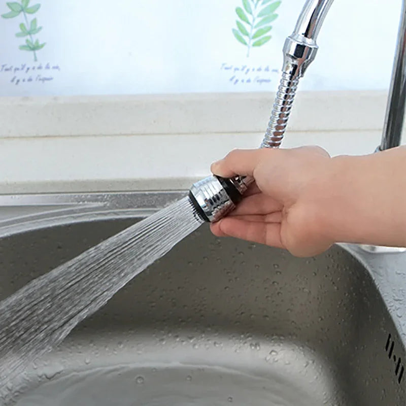 LazyFlow™ Faucet Extender — 360° Power Spray Tap Attachment