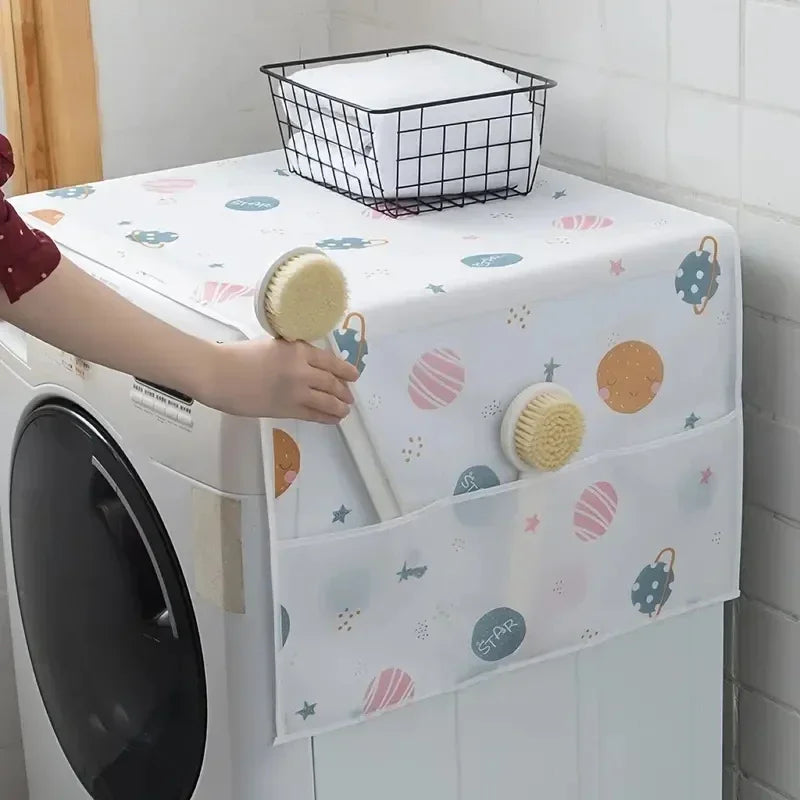 Refrigerator washing machine cover cloth dust cover oil proof household storage refrigerator cover cover towel