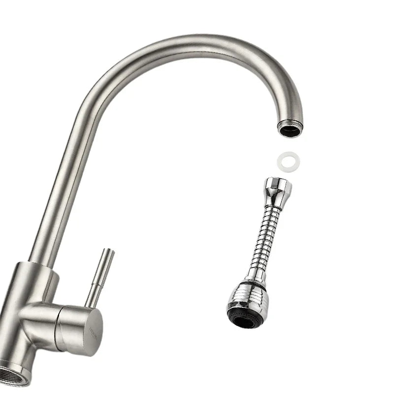 LazyFlow™ Faucet Extender — 360° Power Spray Tap Attachment